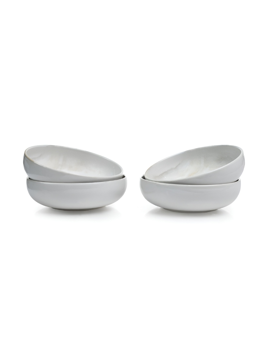 

Mesa Off White 4 Pieces Stoneware Glossy Serving Bowls