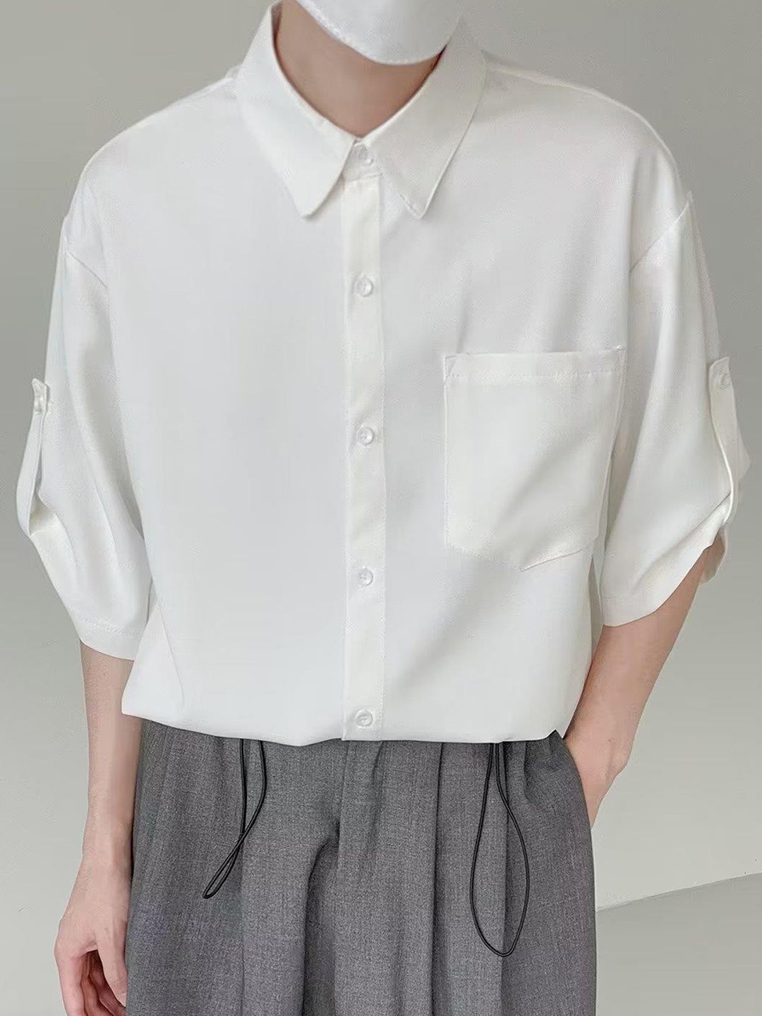 

StyleCast x Revolte Men Opaque Casual Shirt, White