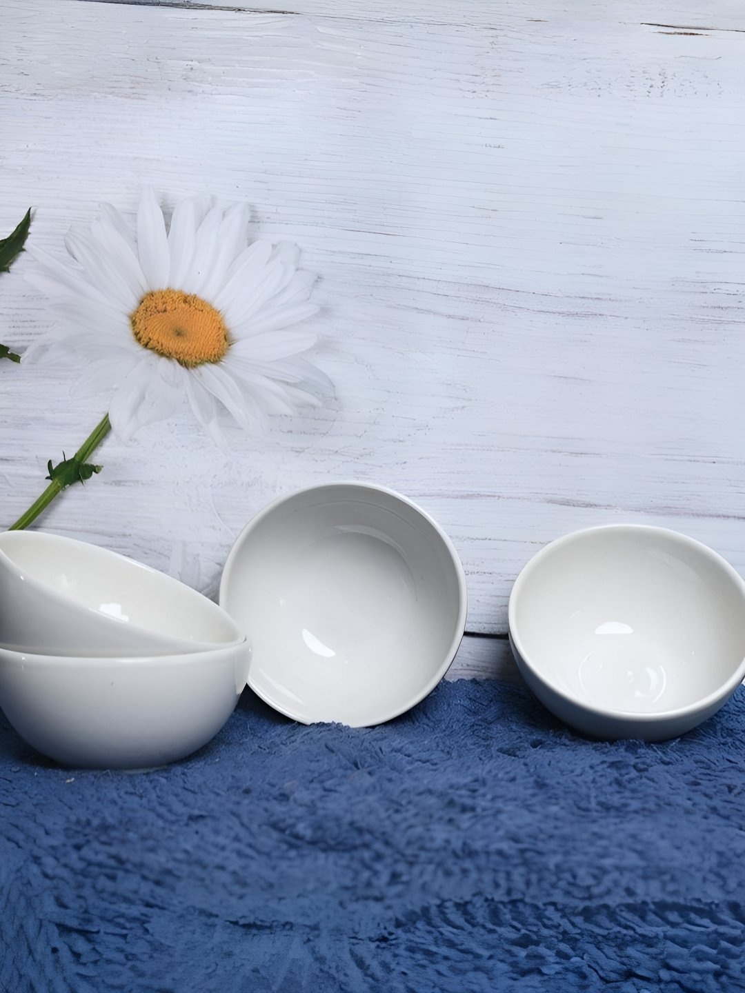 

Mesa White 4 Pieces Stoneware Glossy Serving Bowls