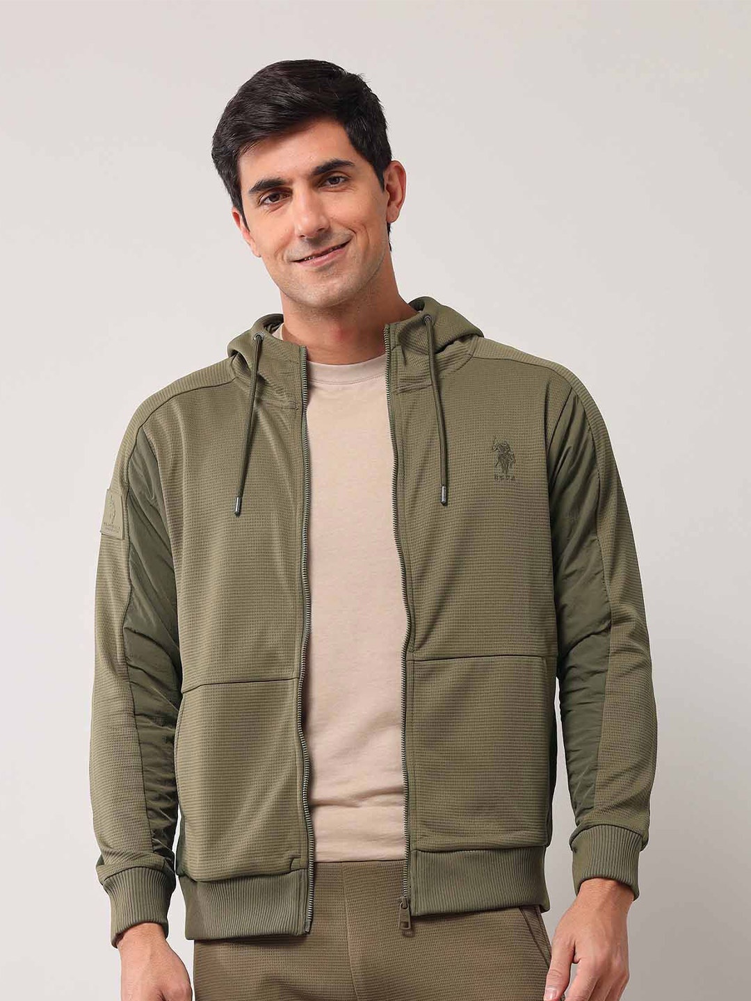 

U.S. Polo Assn. Denim Co. Men Hooded Sweatshirt, Green