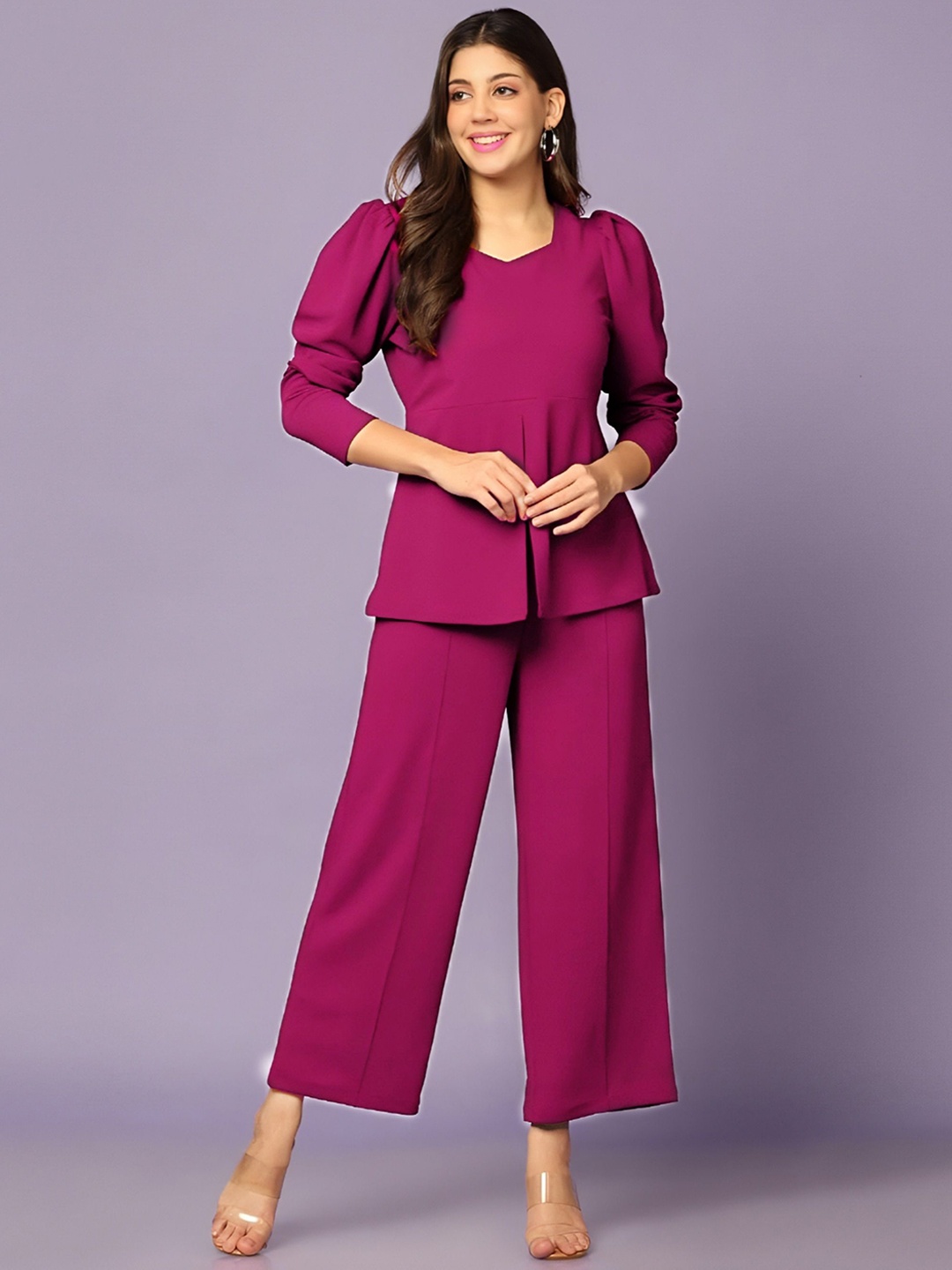 

Fashion FRICKS Top and Trousers Co-Ords, Purple