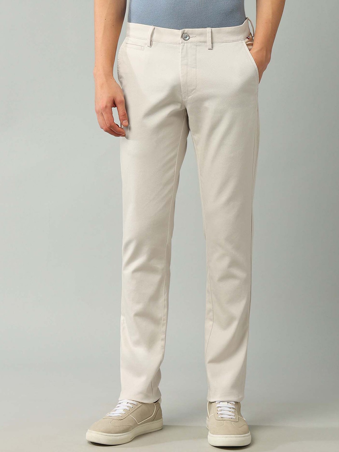 

Arrow Sport Men Slim Fit Mid-Rise Chinos Trousers, White