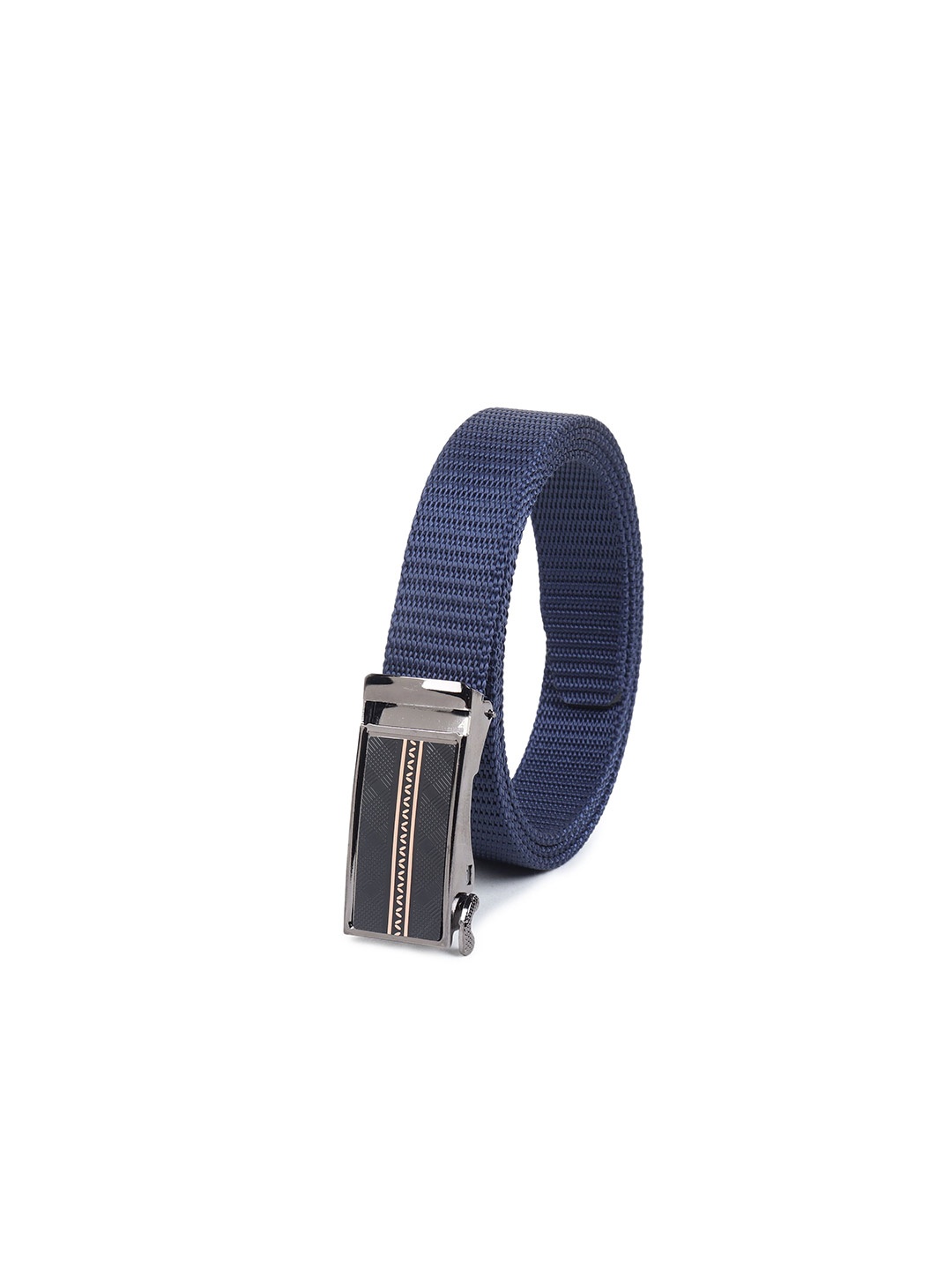 

Metronaut Men Textured Formal Belt, Blue