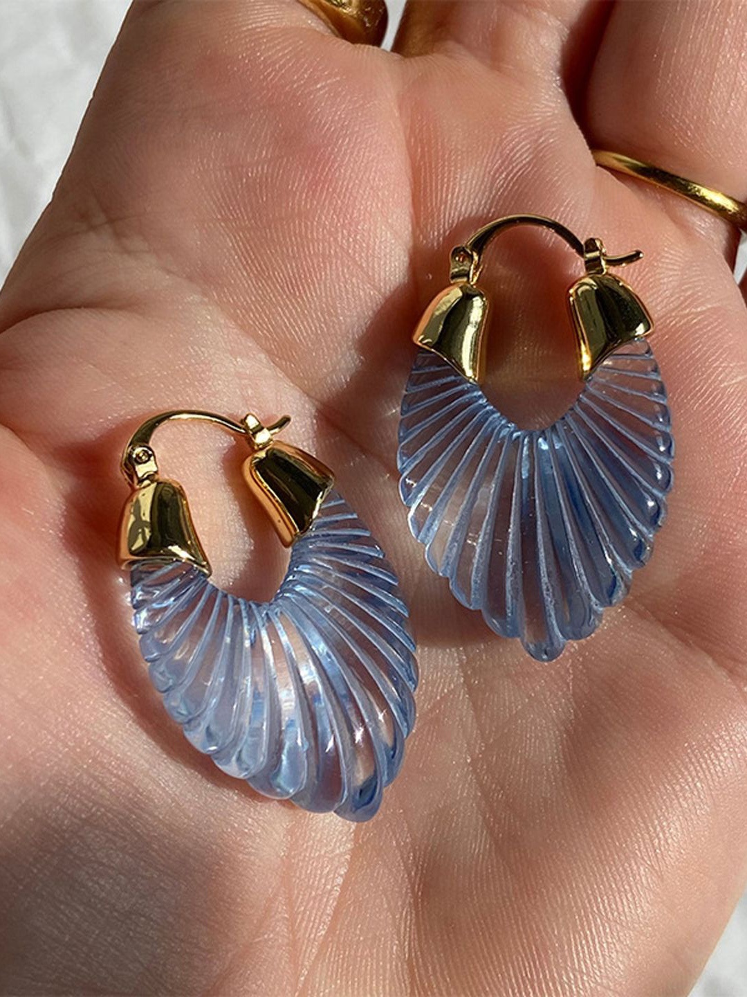 

Just Lil Things Contemporary Hoop Earrings, Multi