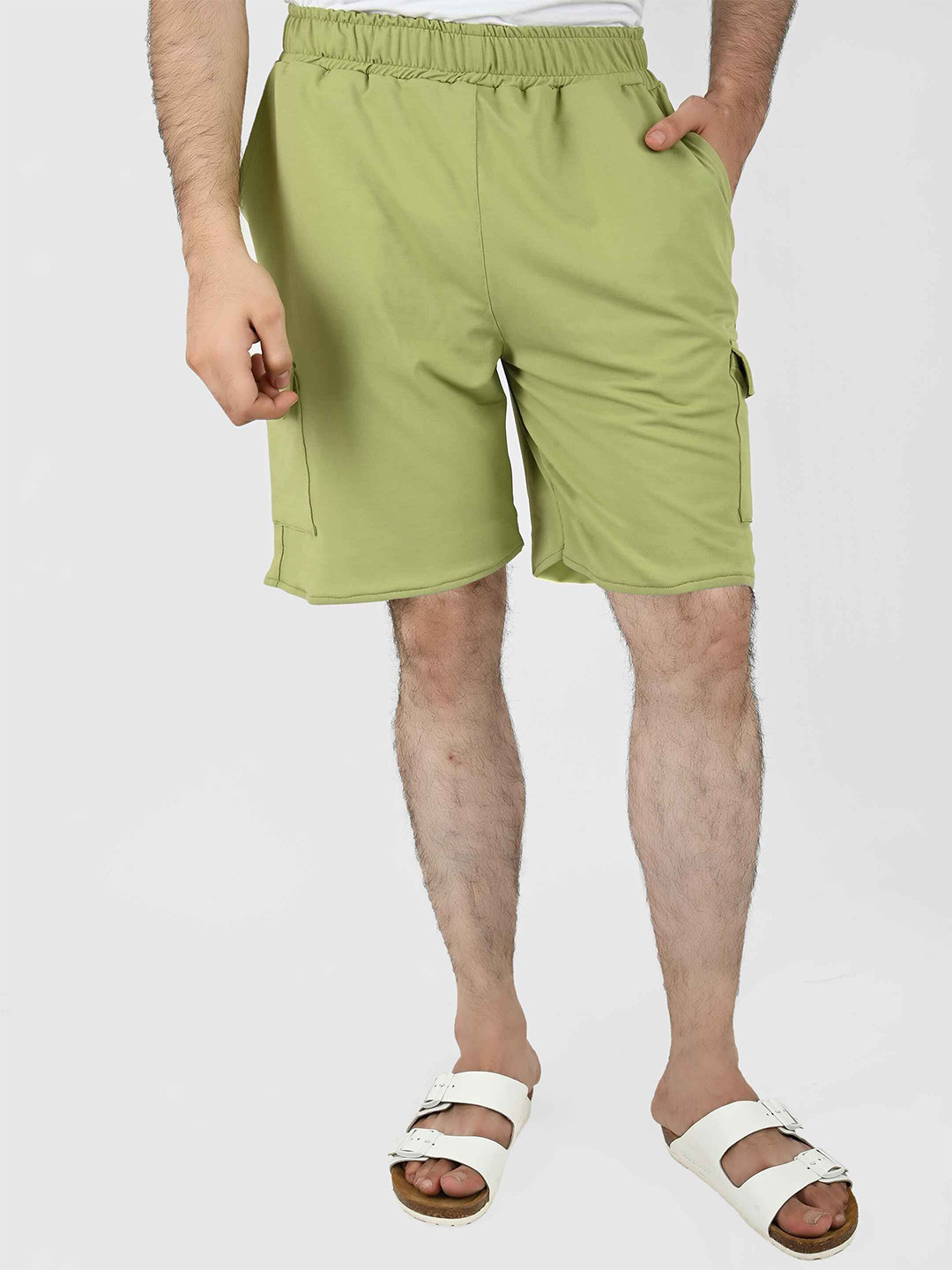 

Blissence Men Mid-Rise Lounge Shorts, Green
