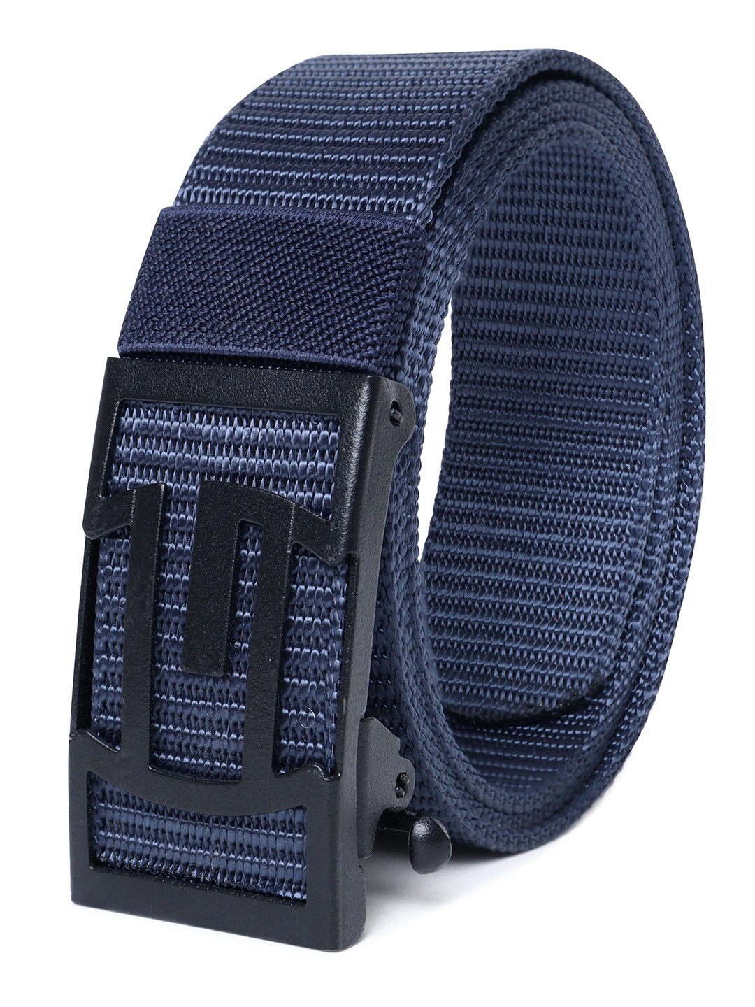 

Metronaut Men Textured Formal Belt, Blue