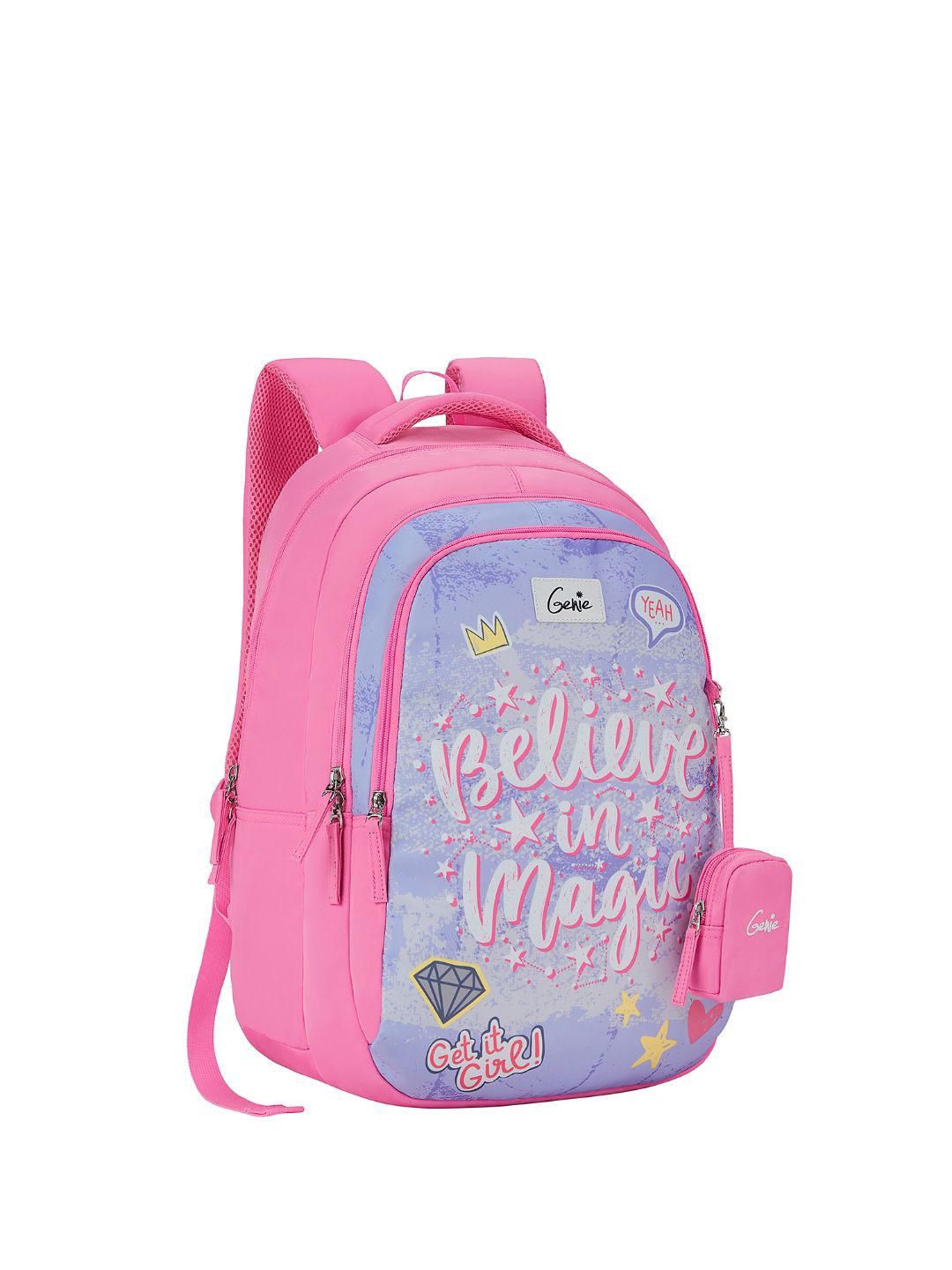 

Genie Magic Women Graphic Backpack, Pink