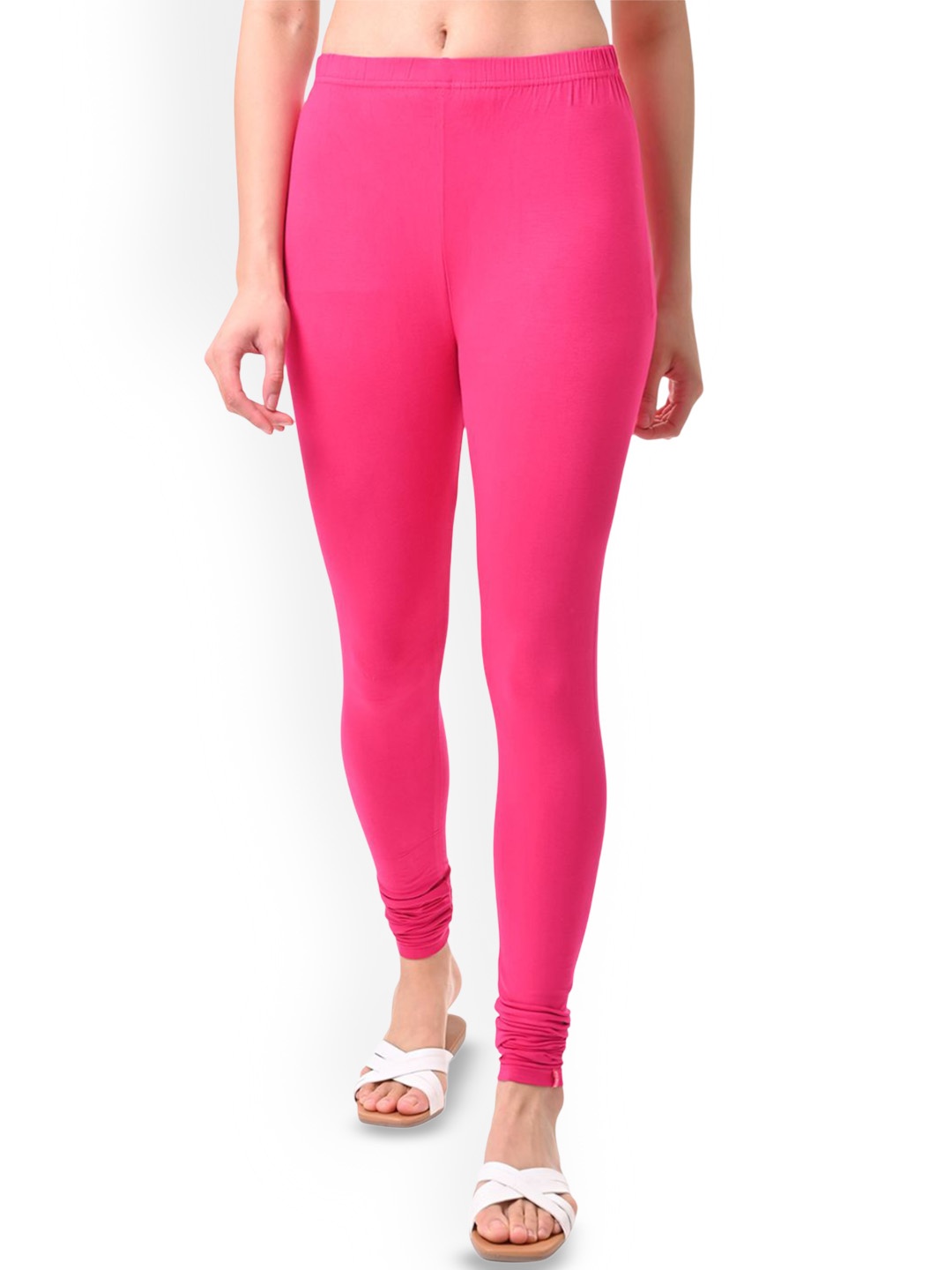 

Fly Birds Women Mid-Rise Churidar-Length Leggings, Fuchsia