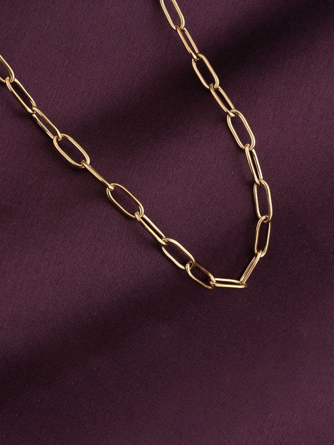 

PALMONAS Gold-Plated Stainless Steel Waterproof & Anti-Tarnish Classic Chain