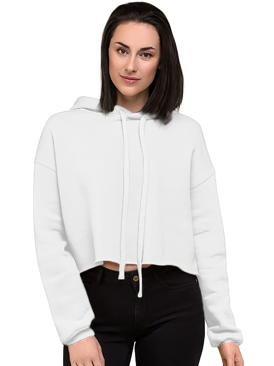 

NOTWILD Women Hooded Sweatshirt, White