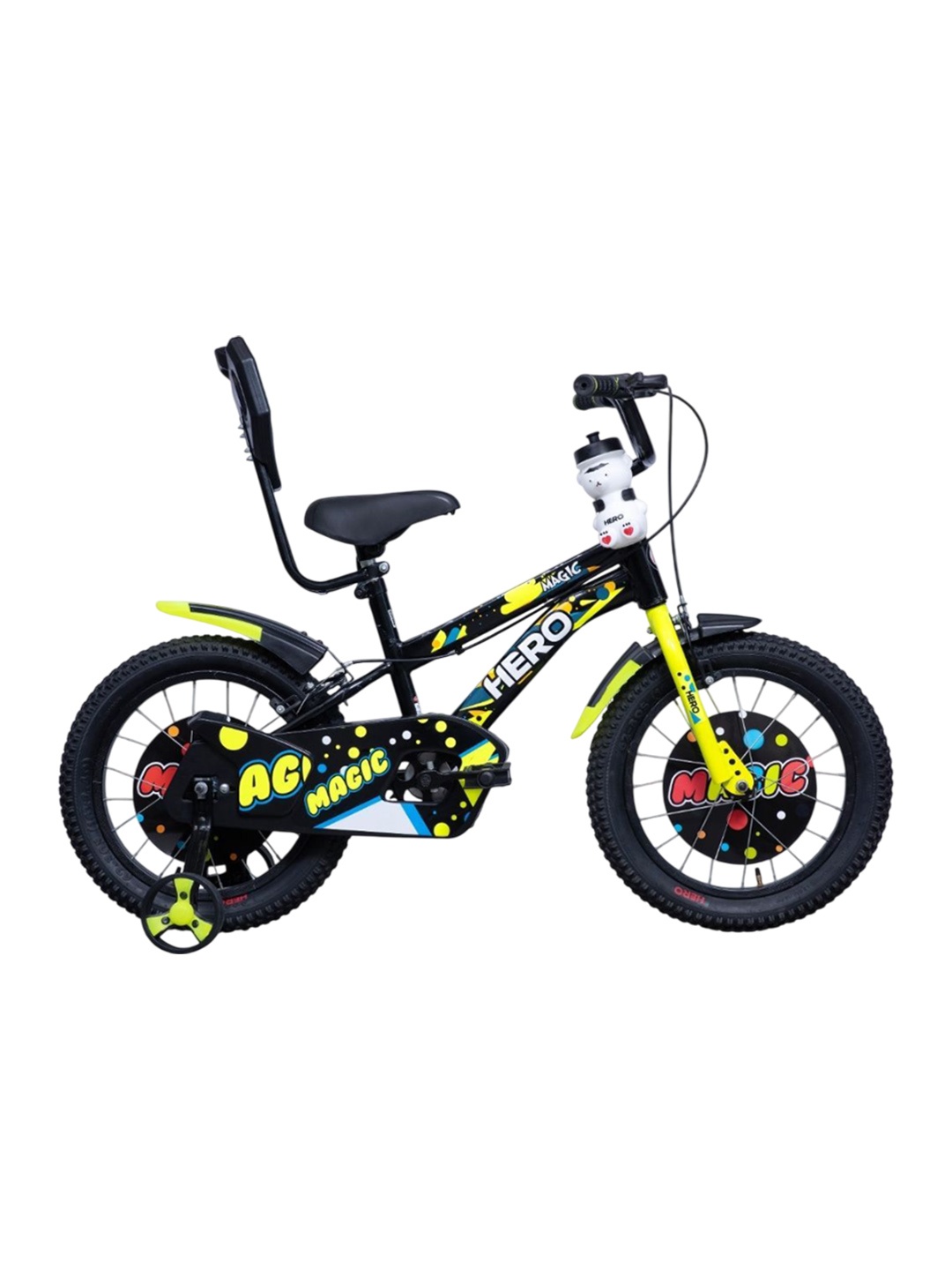 

Hero Kids Printed Assembled Magic 16T Bicycle, Black