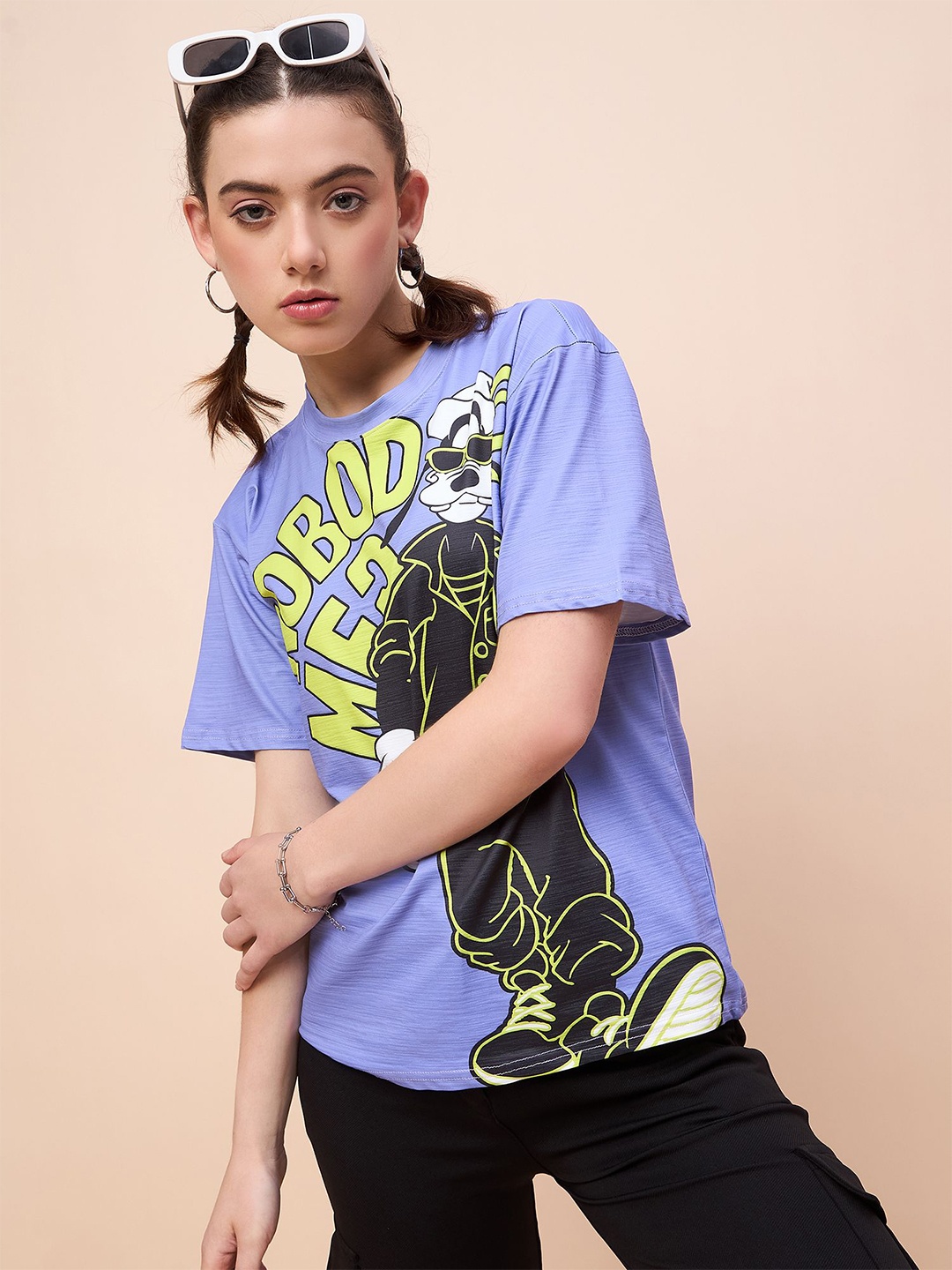 

DressBerry Women Graphic Printed Top, Blue