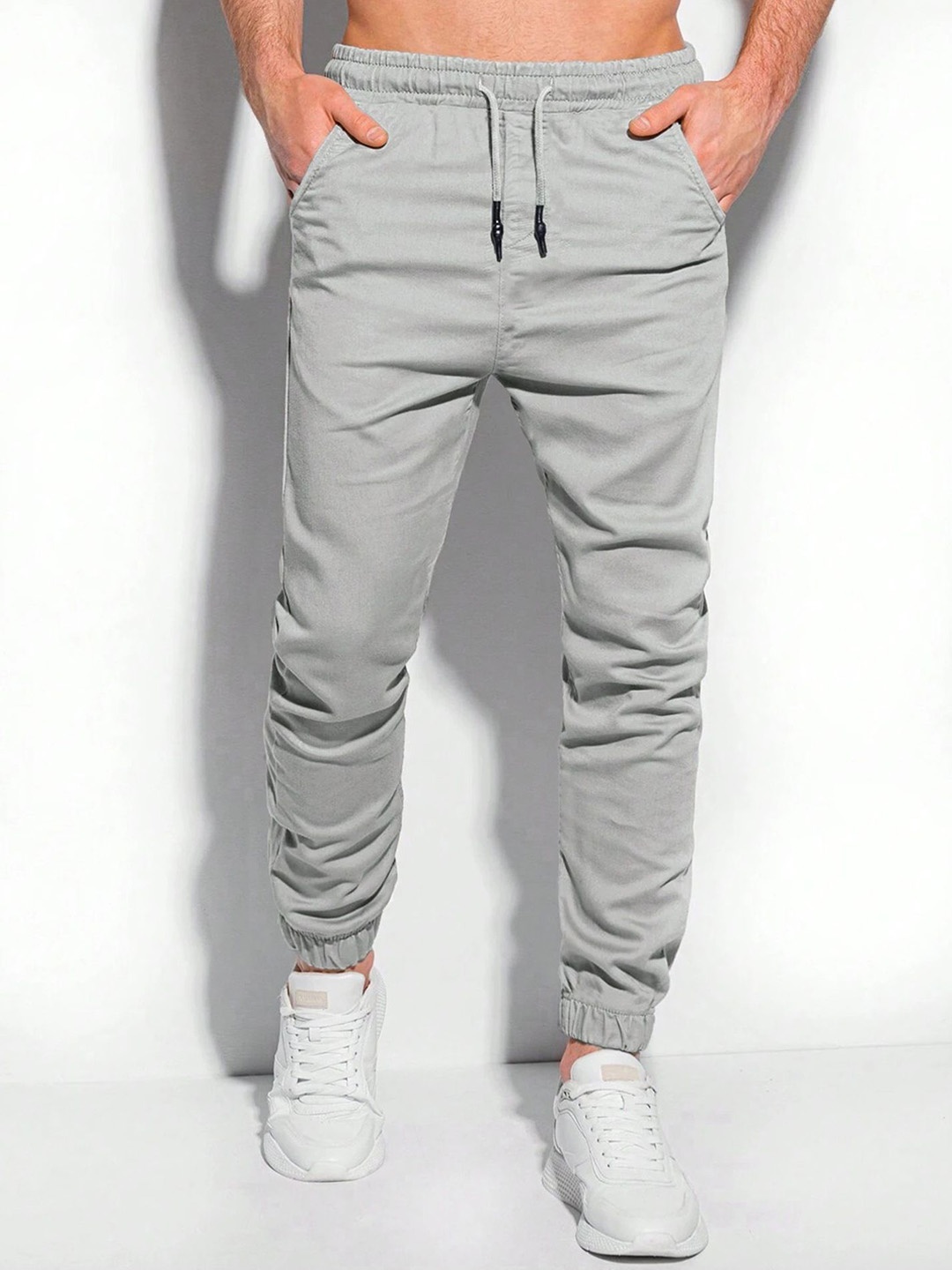 

StyleCast x Revolte Men Mid-Rise Chinos Trousers, Grey