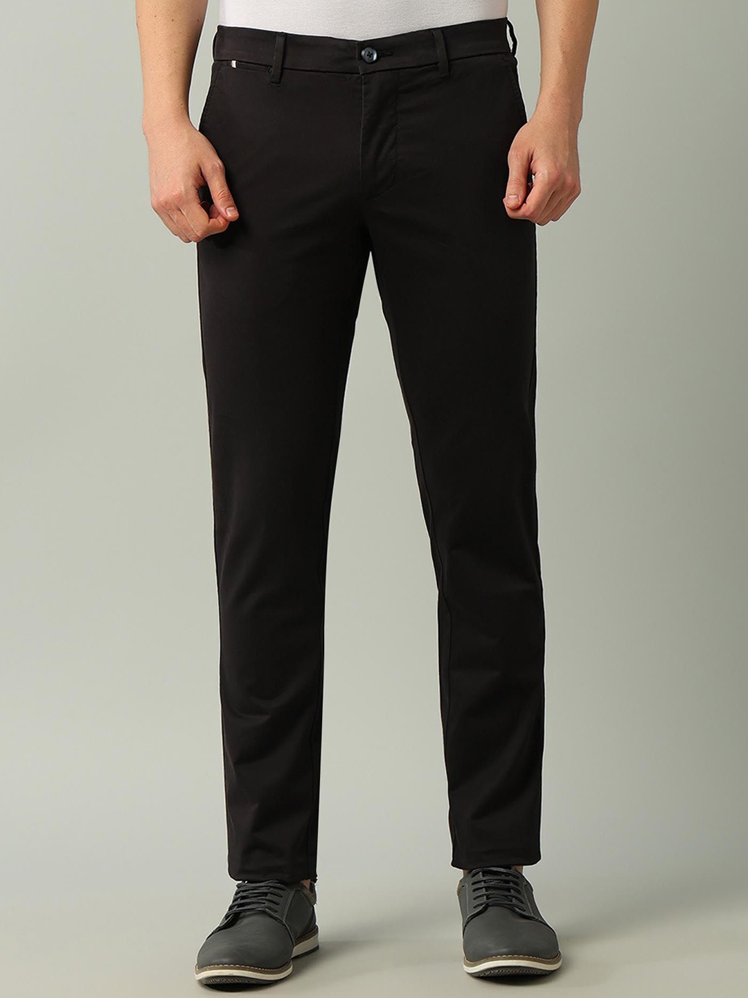 

Arrow Sport AutoFlex Slim Fit Twill Trousers, Black