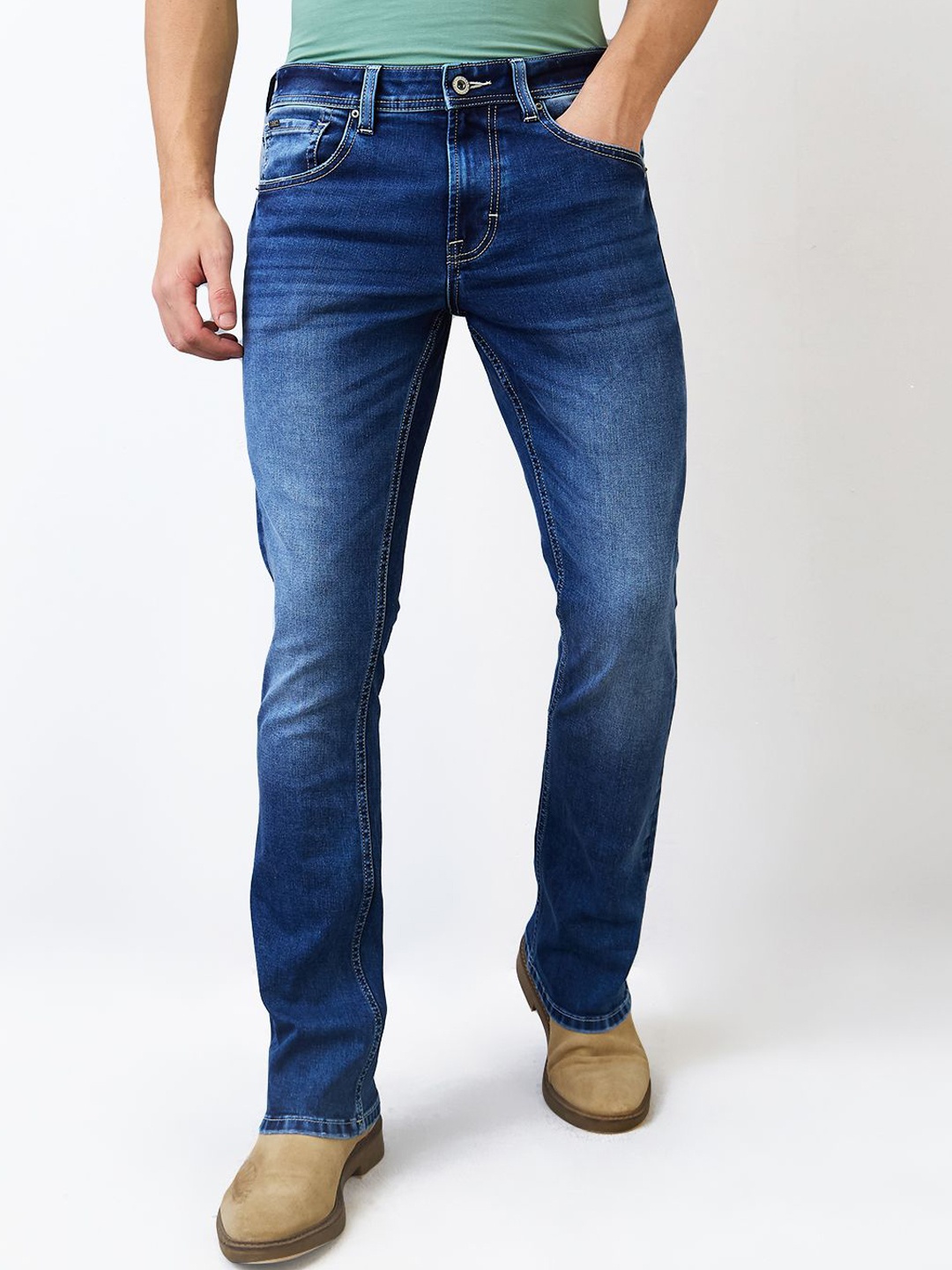 

SPYKAR Men Cotton Mid-Rise Jeans, Blue