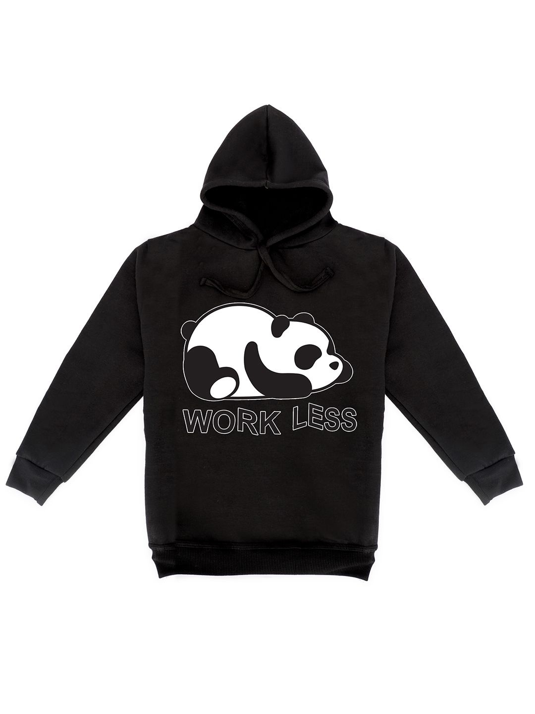 

Fabvio Plus Kids Printed Hooded Sweatshirt, Black