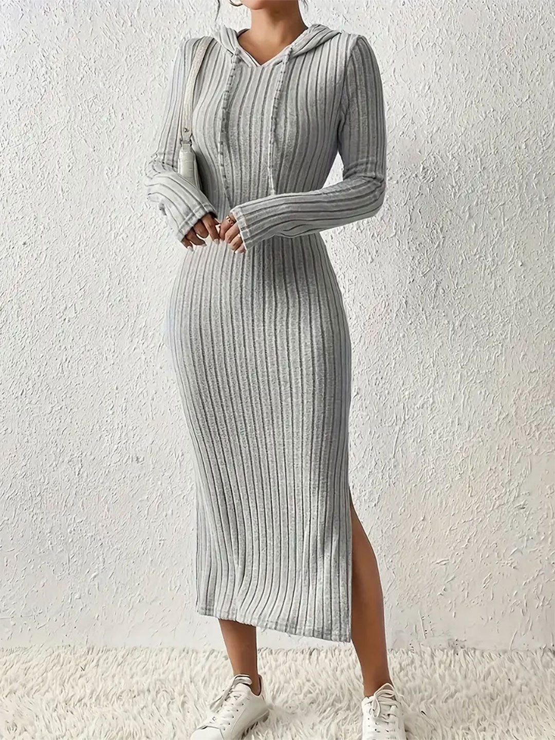 

StyleCast x Revolte Bodycon Midi Dress, Grey