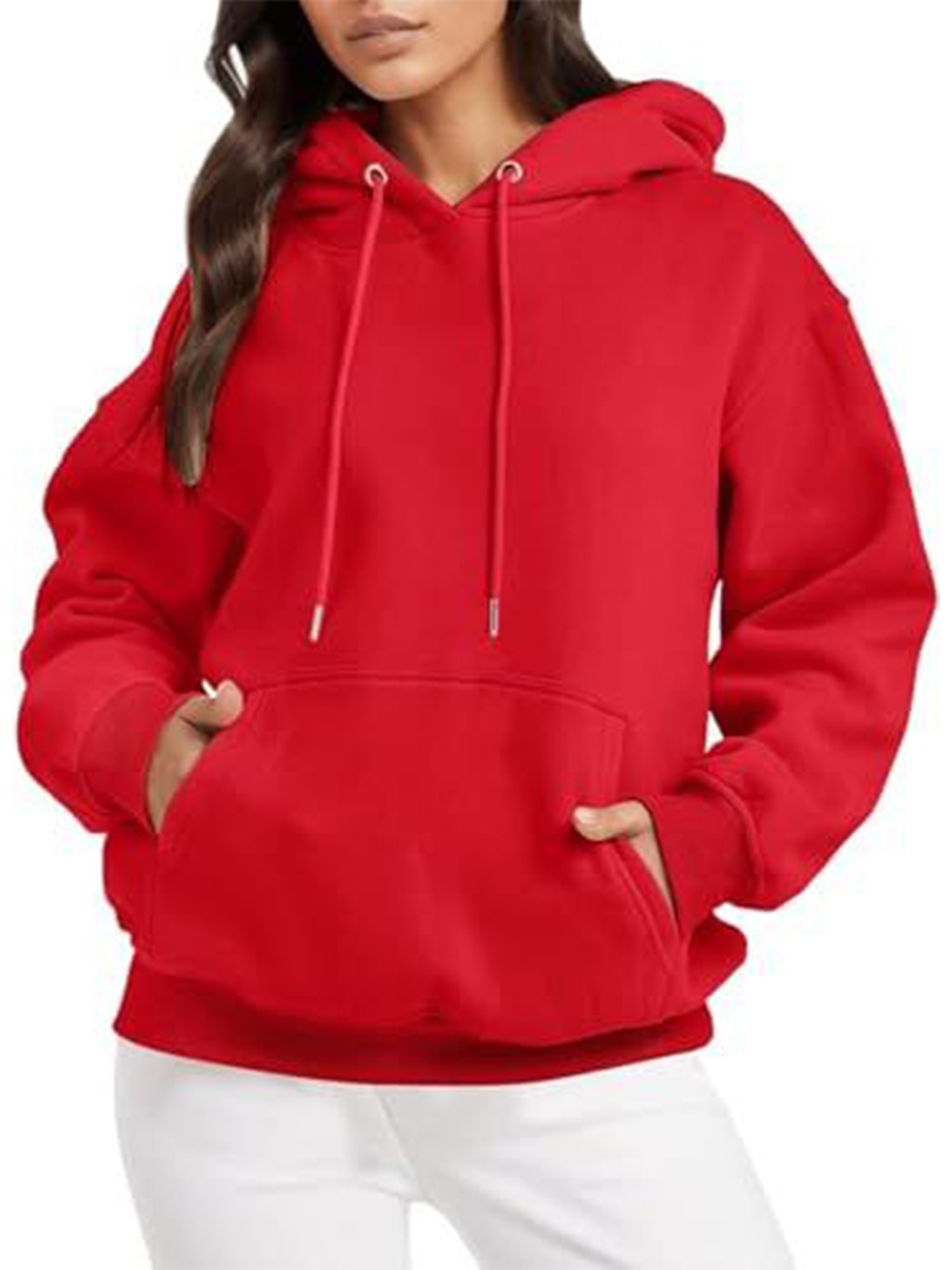 

NOTWILD Women Hooded Sweatshirt, Red
