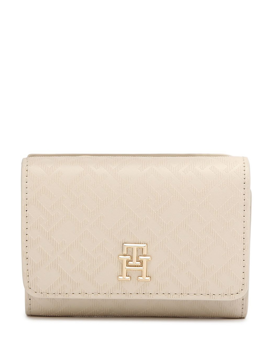 

Tommy Hilfiger Women PU Three Fold Wallet, Peach