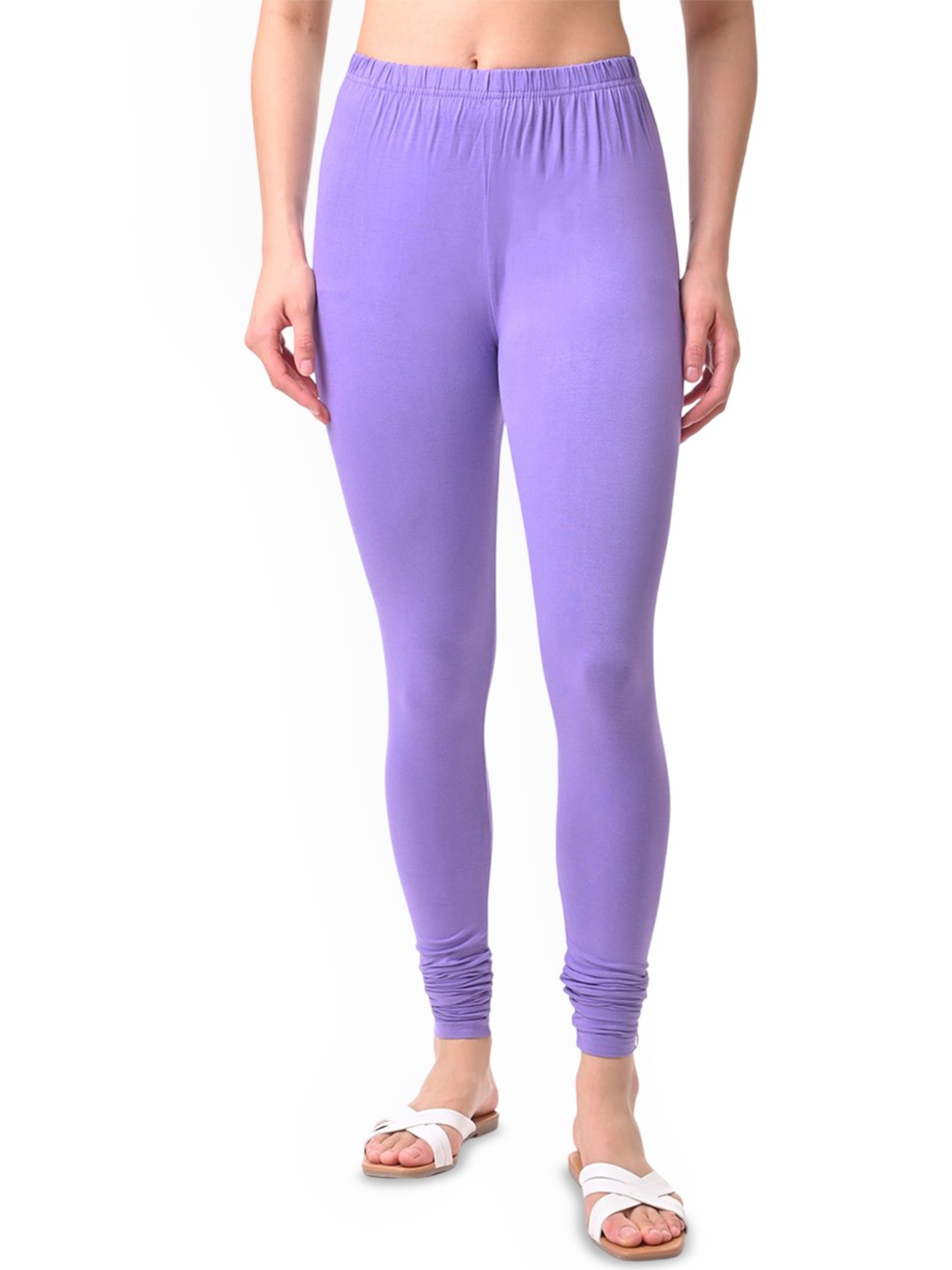 

Fly Birds Women Mid-Rise Churidar-Length Leggings, Lavender