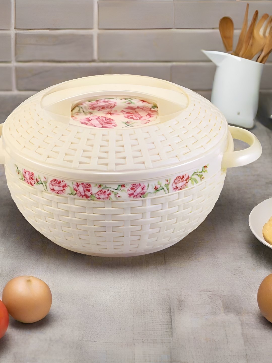 

Nayasa Ambrosia Deluxe Off White Inner Stainless Steel Insulated Casserole