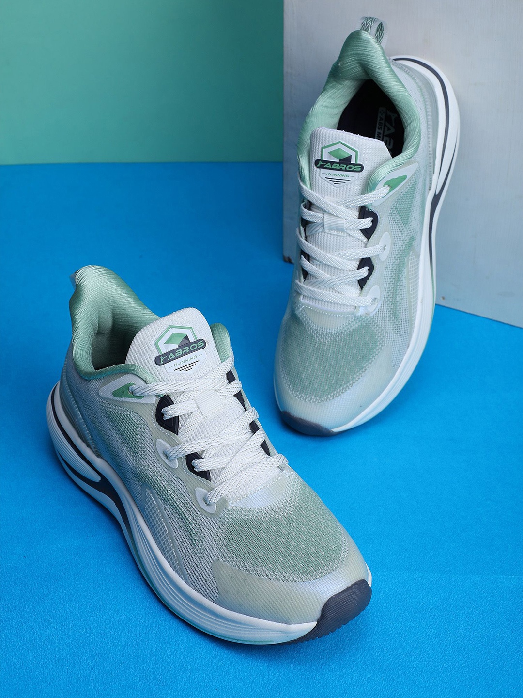 

ABROS Men Alastror- pro Mesh Running Shoes, Green