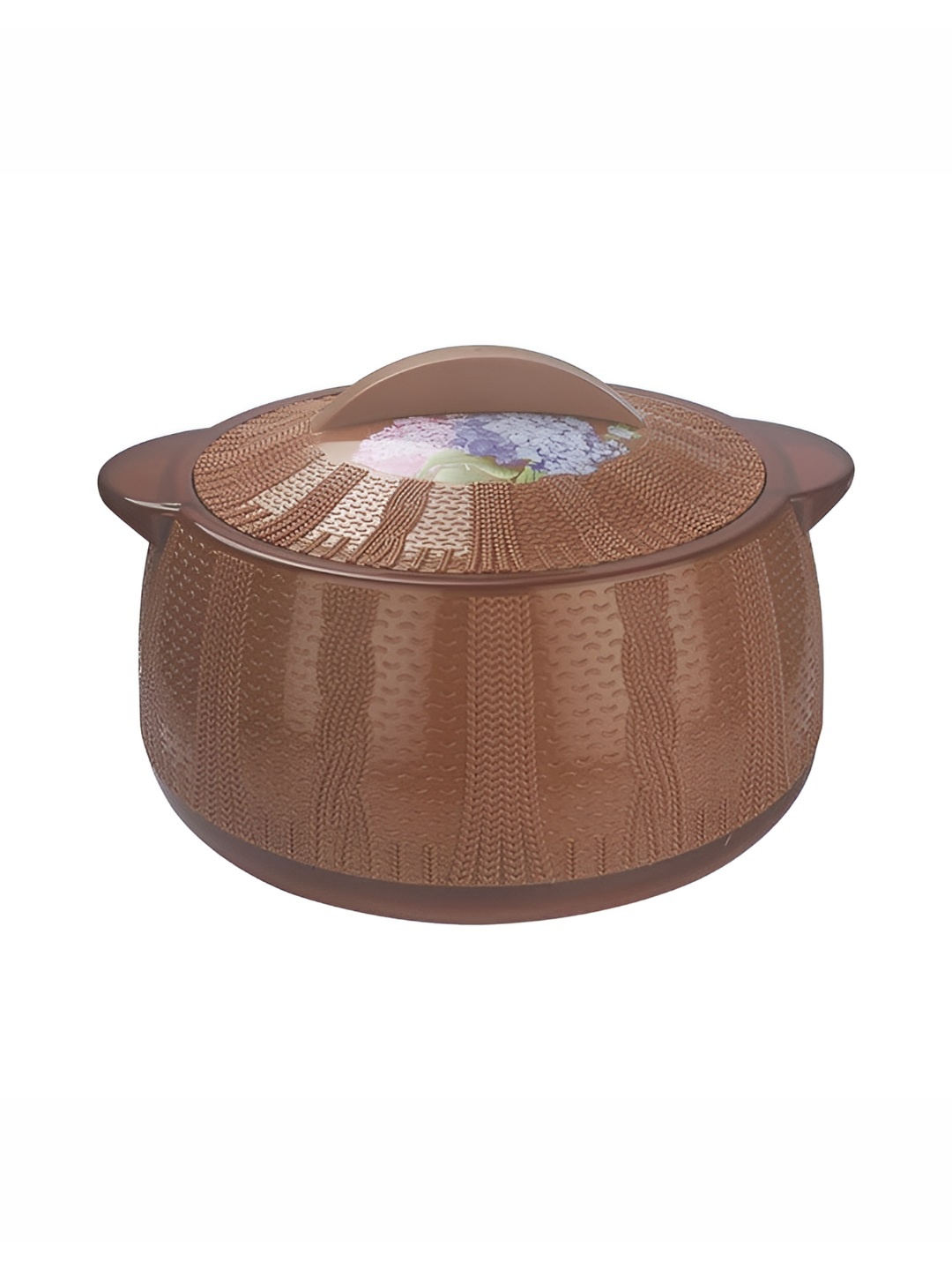 

Nayasa Finesta Knits Deluxe Brown Inner Stainless Steel Insulated Casserole 2.5 L