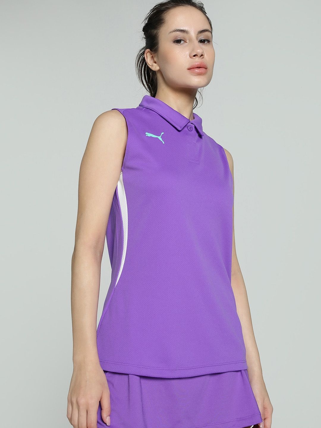 

Puma Women Individual Badminton Polo, Purple