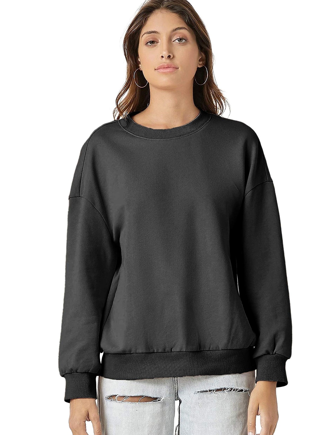 

NOTWILD Women Hooded Pullover Sweatshirt, Black