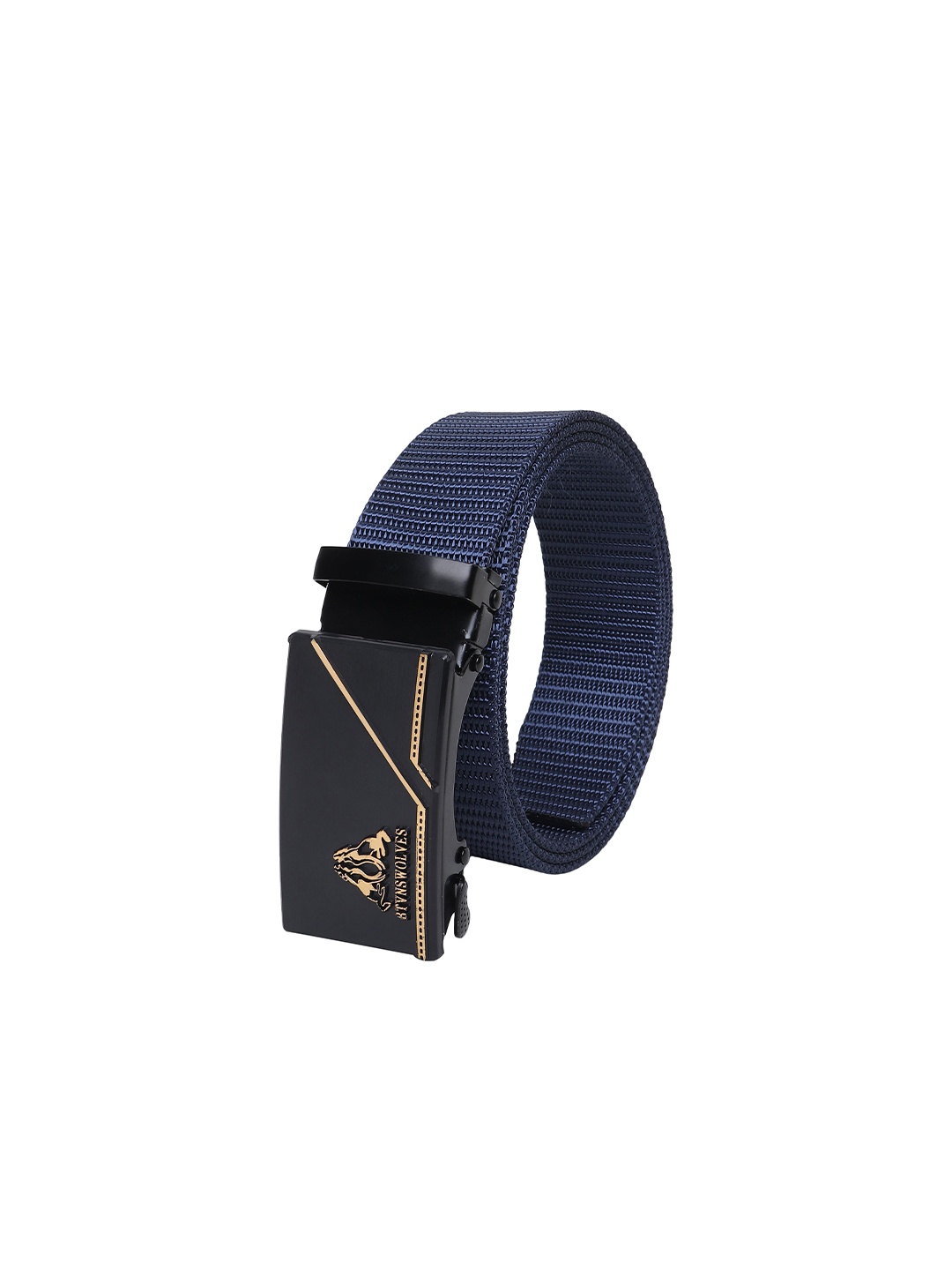 

Metronaut Men Textured Formal Belt, Blue