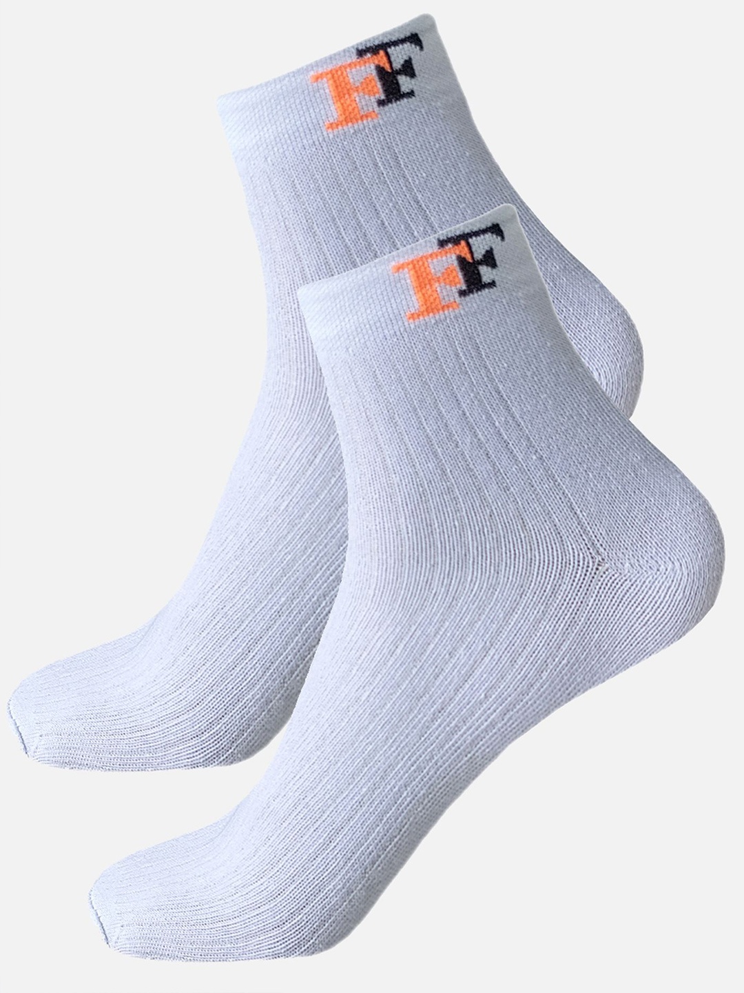 

StyFun Men Ankle Length Running Socks, White