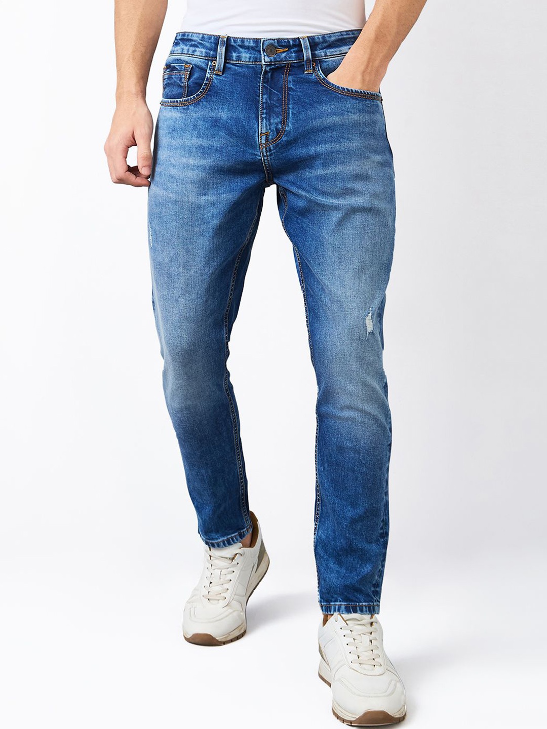 

SPYKAR Men Slim Fit Heavy Fade Jeans, Blue