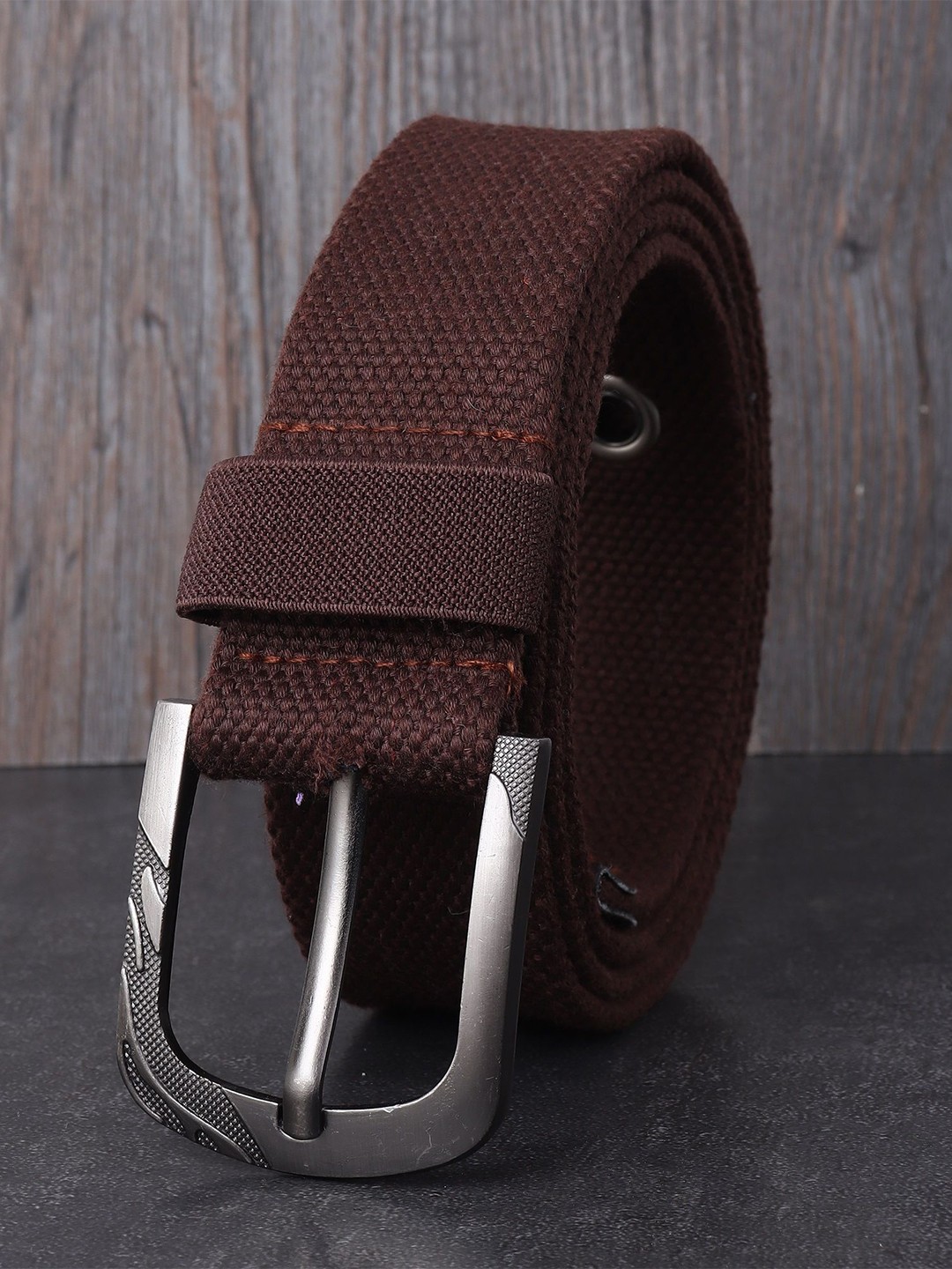 

Metronaut Men Textured Formal Belt, Brown