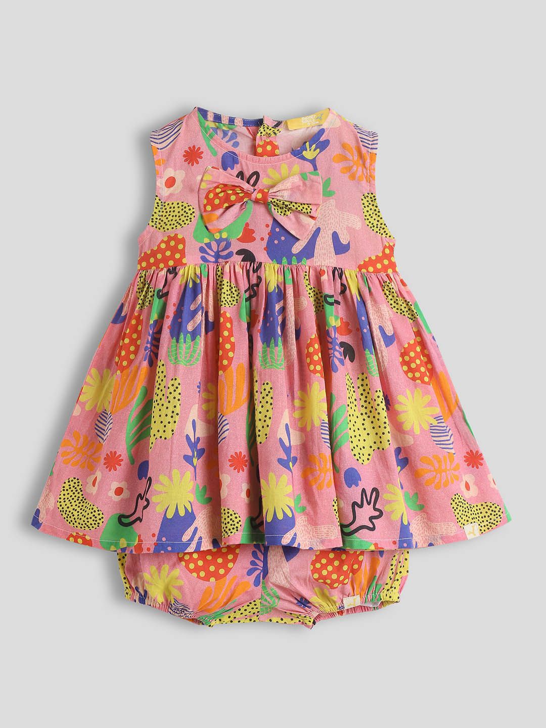 

Somersault Girls Floral Print A-Line Dress, Pink