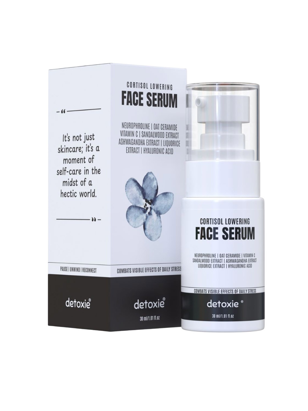 

Detoxie Cortisol Lowering Face Serum For Radiant & Healthy-Looking Skin- 30 ml, Transparent