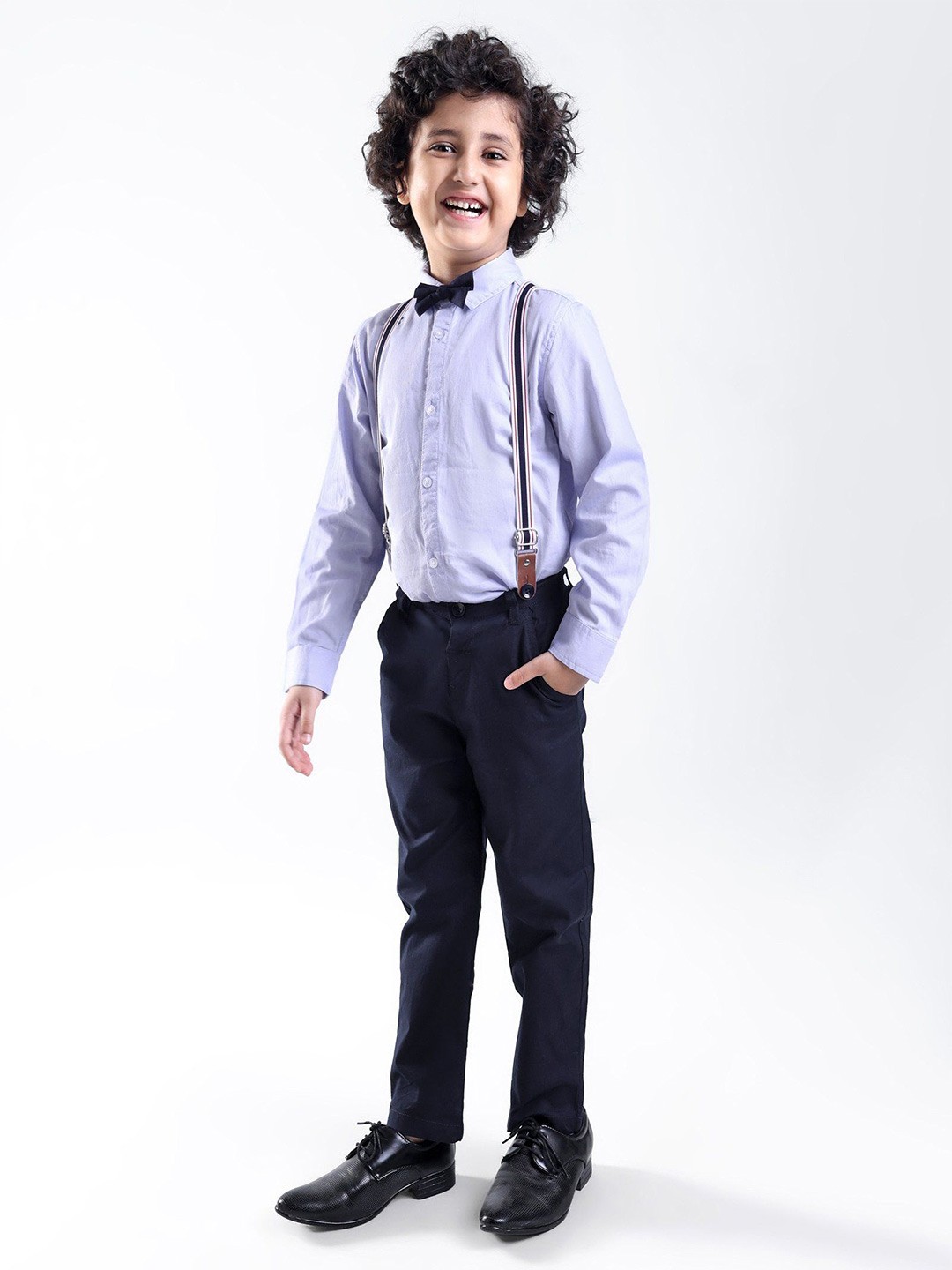 

Mark & Mia Boys Shirt with Trousers, Lavender