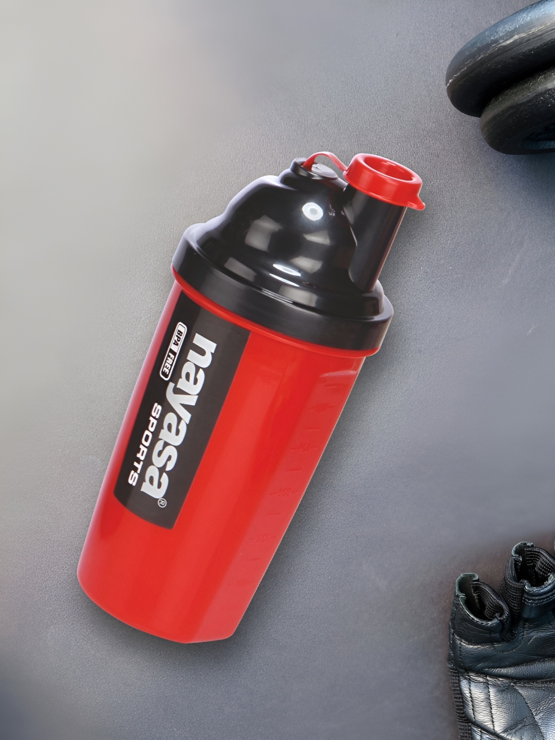 

Nayasa Red BPA Free Leak Proof Gym Shaker - 700 ML