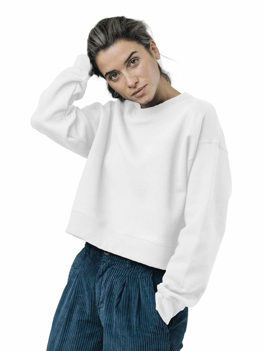 

NOTWILD Women Pullover Sweatshirt, White