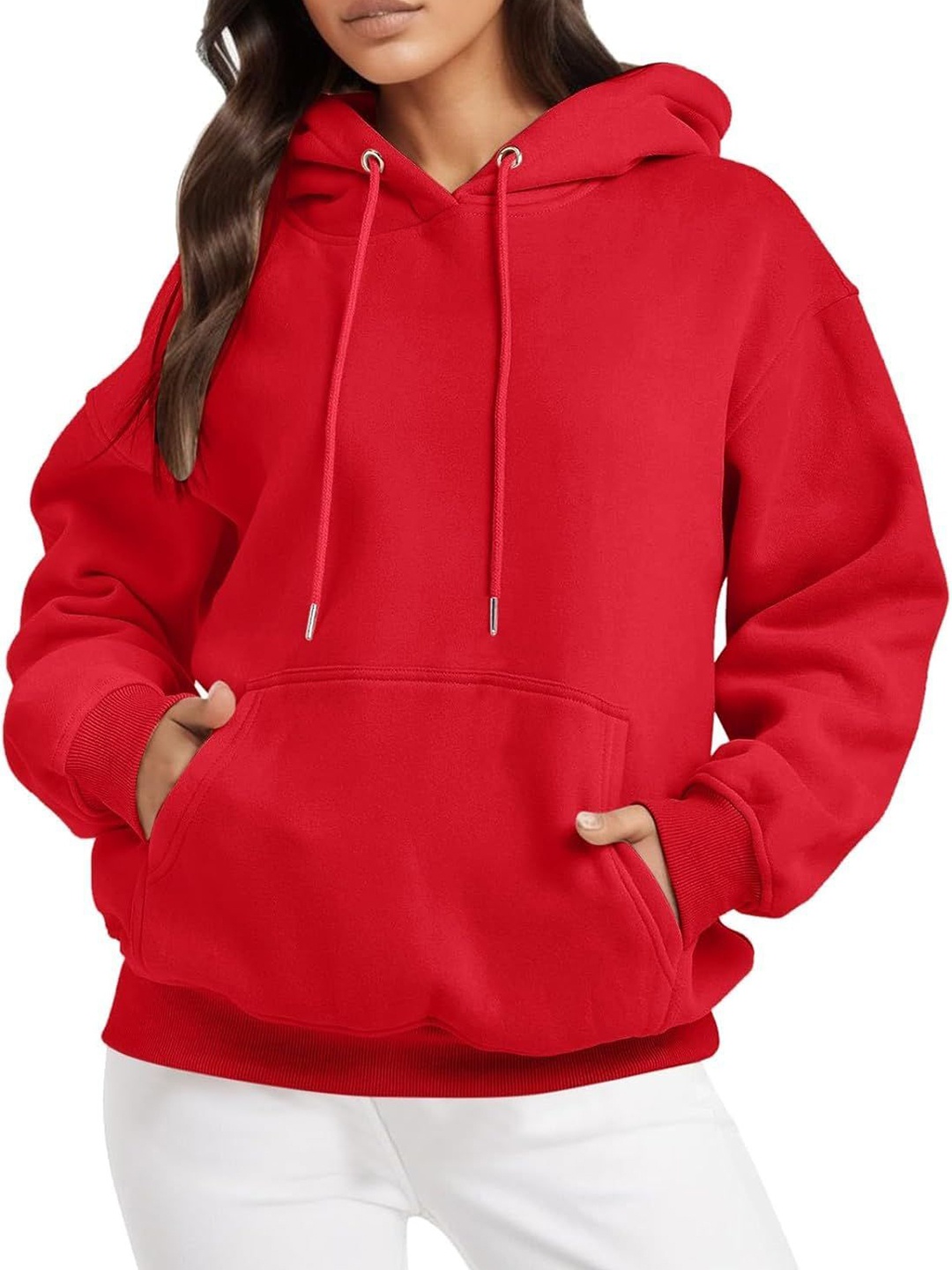 

NOTWILD Women Hooded Sweatshirt, Red