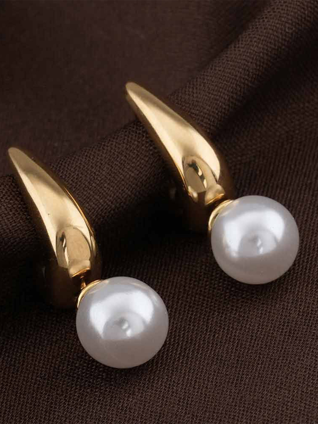 

PALMONAS Contemporary Hoop Earrings, Gold