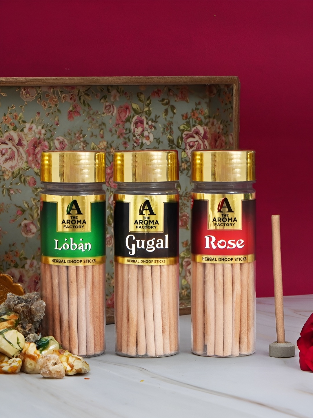 

The Aroma Factory 3-Pcs Brown Wood Incense Stick