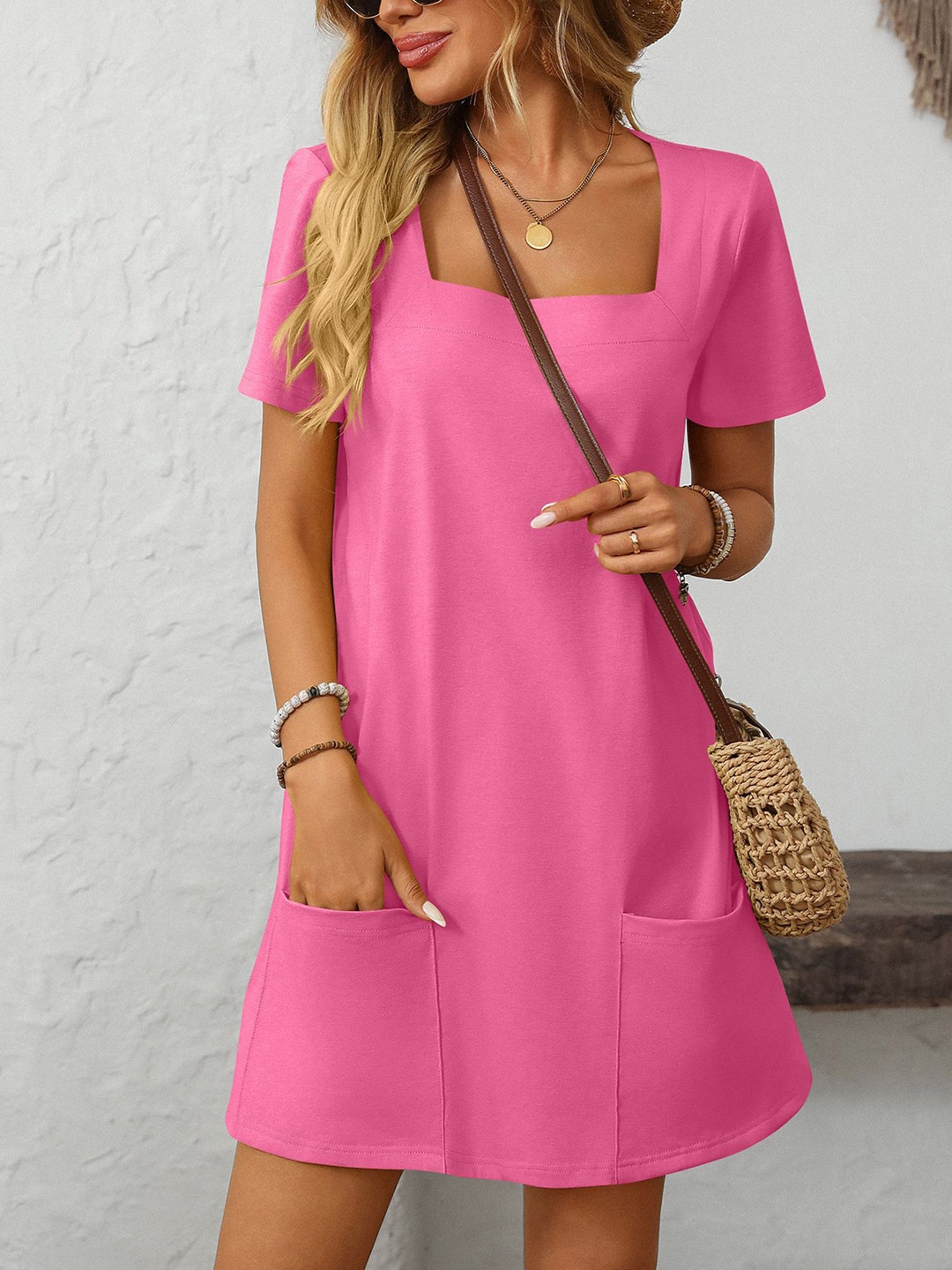 

StyleCast x Revolte Women Sheath Mini Dress, Pink