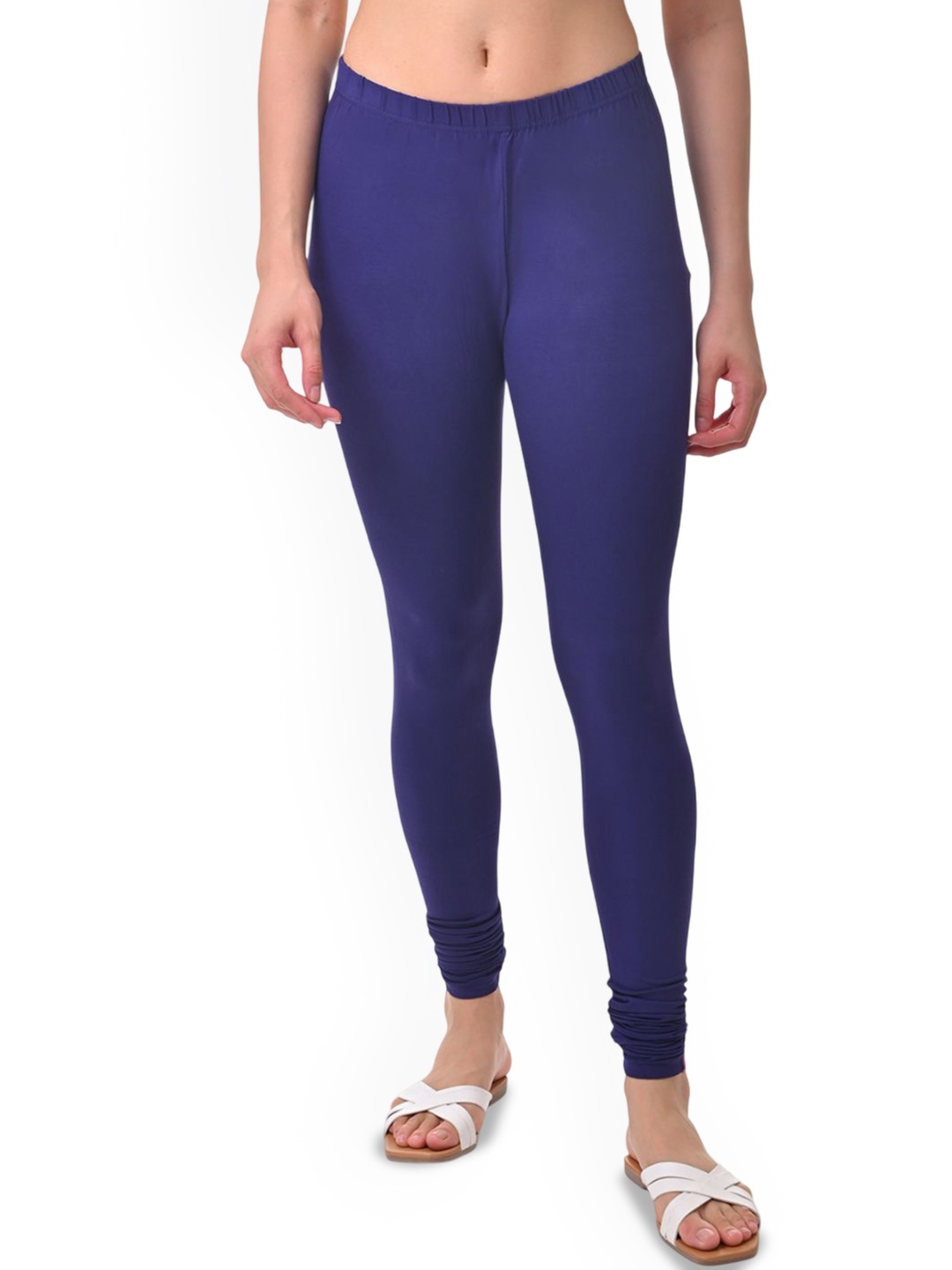 

Fly Birds Women Cotton Mid-Rise Churidar-Length Leggings, Blue