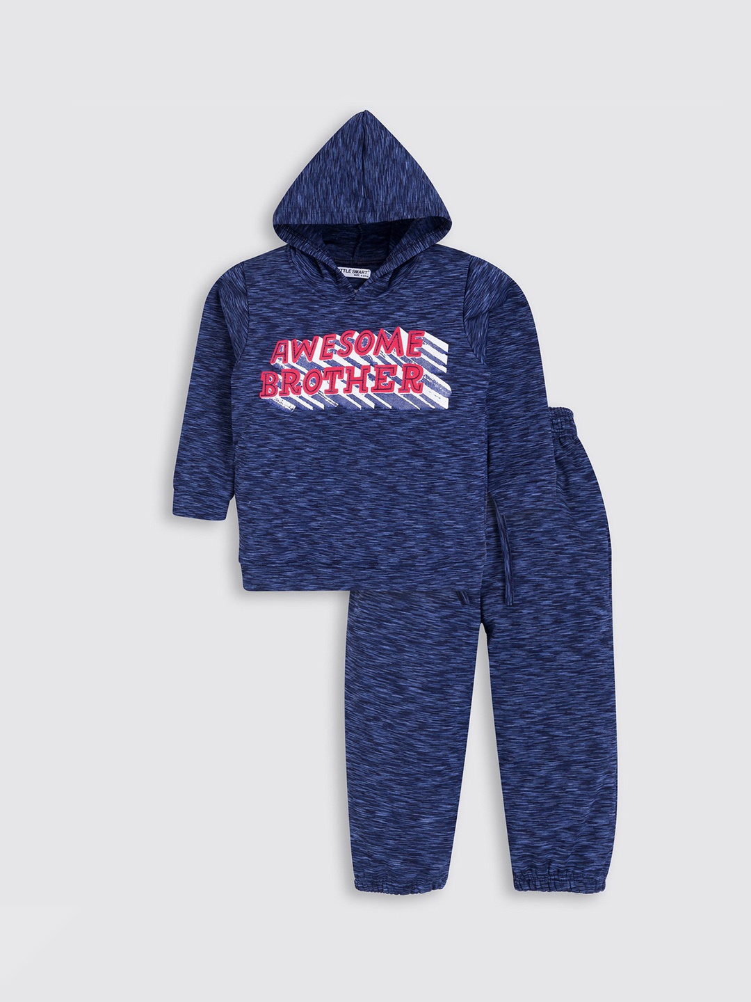 

BAESD Boys Abstract Printed Hood Long Sleeves Sweatshirt With Joggers, Blue