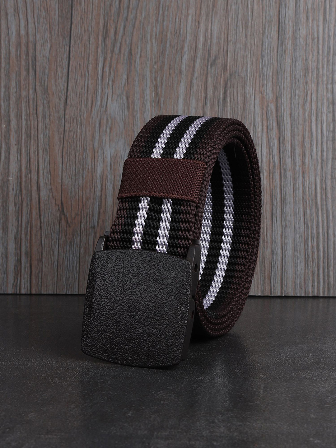 

Metronaut Men Textured Formal Belt, Brown