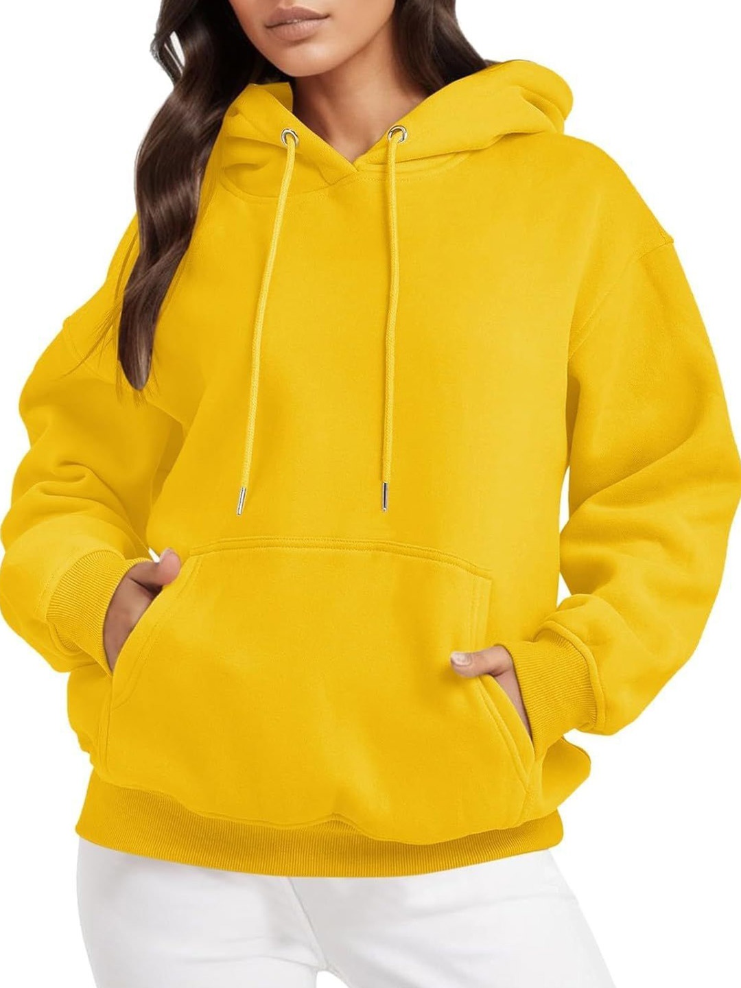 

NOTWILD Women Hooded Sweatshirt, Yellow