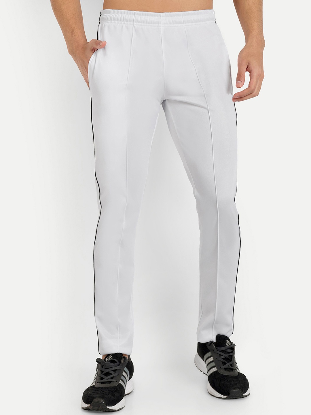 

Moda Rapido Men Slim Fit Mid Rise Track Pants, White