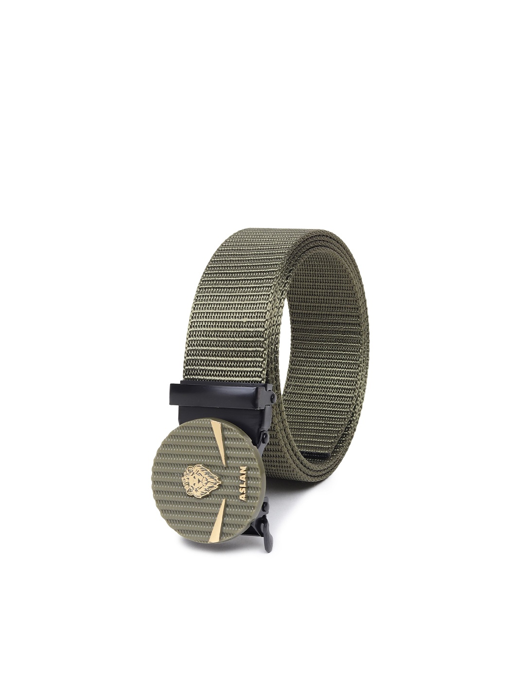 

Metronaut Men Woven Design Belt, Green