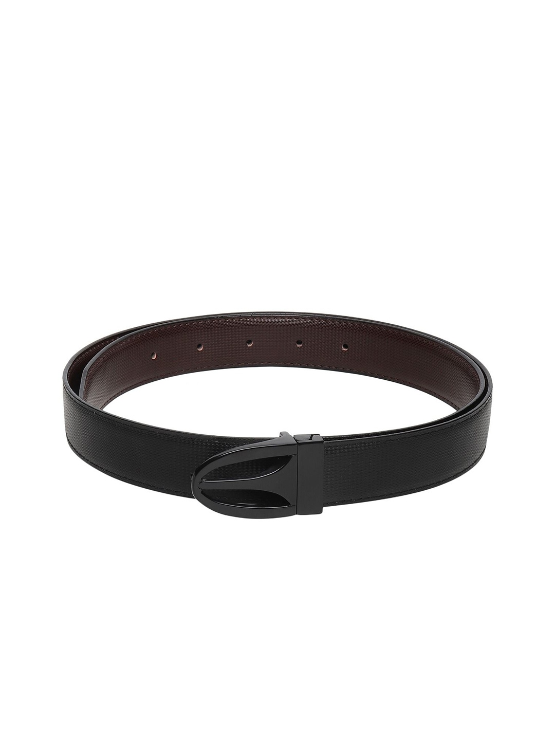 

Provogue Men Textured Reversible Formal Belt, Black