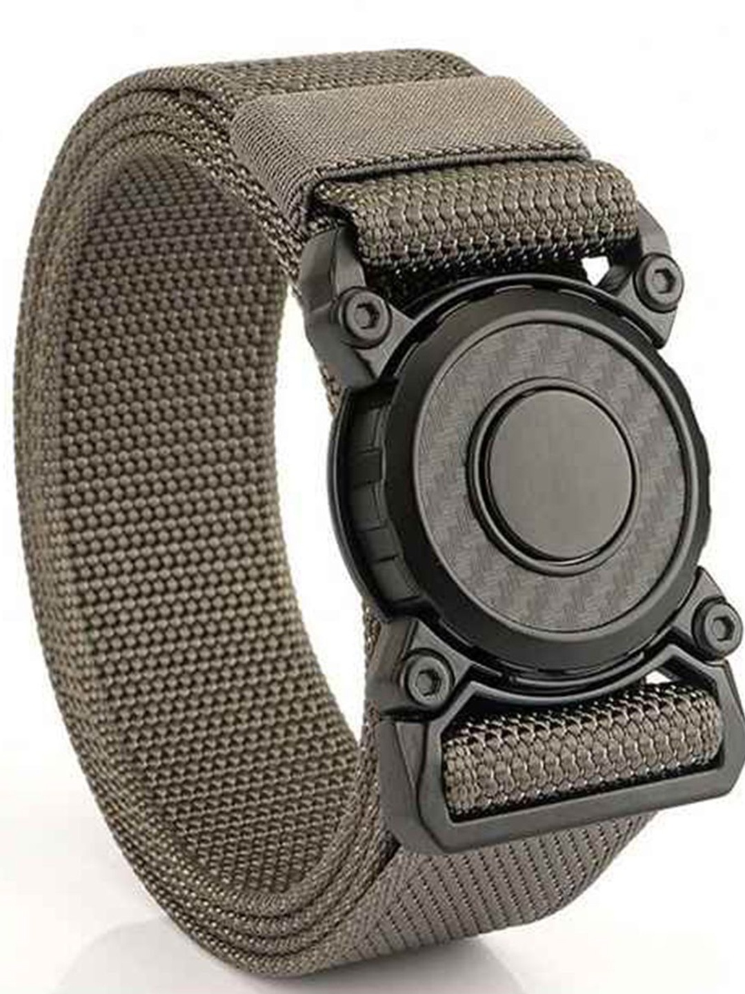 

Metronaut Men Textured Formal Belt, Grey